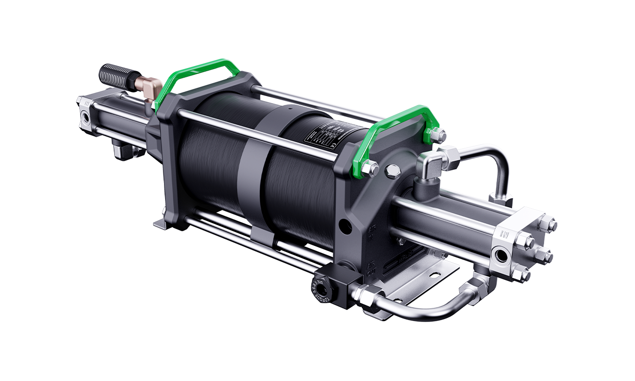 雙驅(qū)雙作用氣動(dòng)氣體增壓器